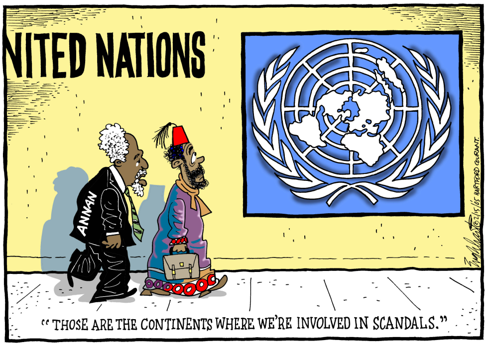  UNITED NATIONS SCANDALS by Bob Englehart