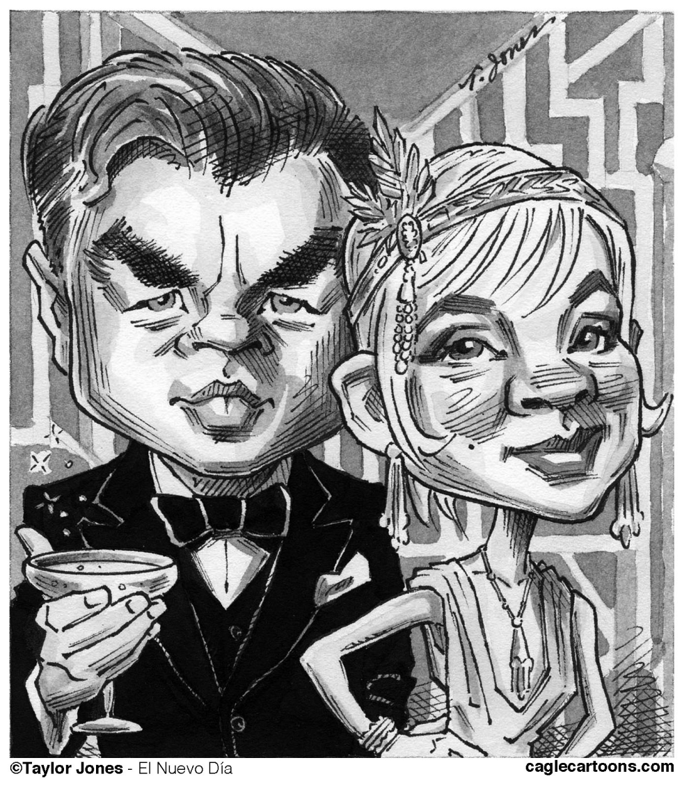  GATSBY STARS DICAPRIO AND MULLIGAN by Taylor Jones