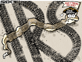 TEA PARTY TRAMPLE by Steve Sack