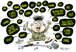 NORTH KOREA TANTRUM  by Daryl Cagle