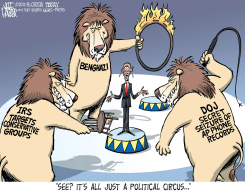 OBAMA SCANDAL CIRCUS by Jeff Parker