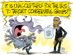 IRS SCANDAL AND OBAMA by Daryl Cagle