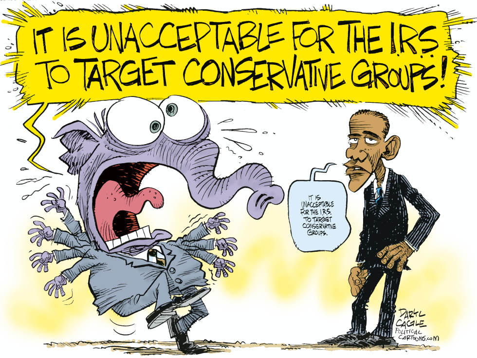  IRS SCANDAL AND OBAMA by Daryl Cagle