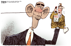 OBAMA AND THE PRESS by Rick McKee