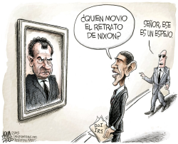 NIXON EN LA CASA BLANCA  by Adam Zyglis