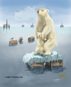 POLARBEAR ON OILBARS by Riber Hansson