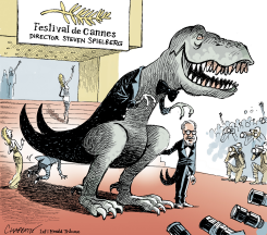 STEVEN SPIELBERG ABRE CANNES by Patrick Chappatte