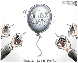 BENGHAZI TALKING POINTS by Adam Zyglis