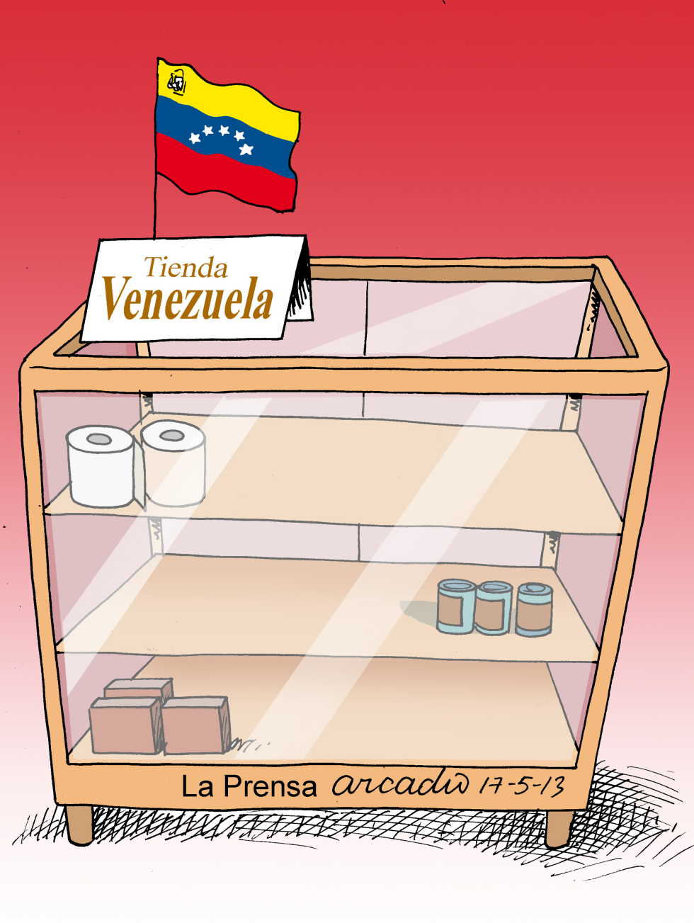  VITRINA DE LA ESCASEZ EN VENEZUELA by Arcadio Esquivel