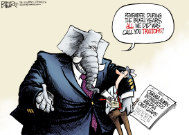 GOP AND THE PRESS by Nate Beeler