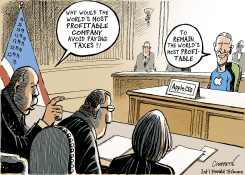 APPLE AVOIDS CORPORATE TAXES by Patrick Chappatte