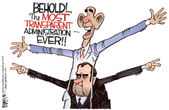 TRANSPARENT OBAMA by Rick McKee