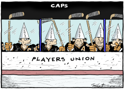 YES WE HAVE NO HOCKEY by Bob Englehart