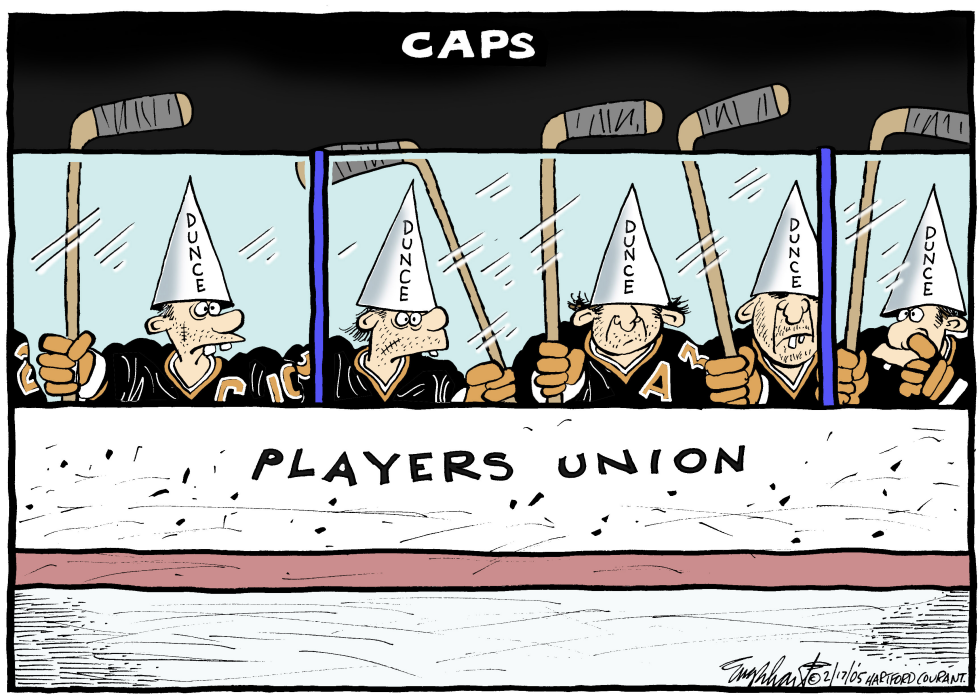  YES WE HAVE NO HOCKEY by Bob Englehart