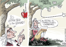 TAXES AND GRAVITY by Pat Bagley