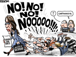 MICHELE BACHMANN LEAVES CONGRESS by Steve Sack