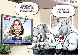 BYE-BYE BACHMANN by Nate Beeler