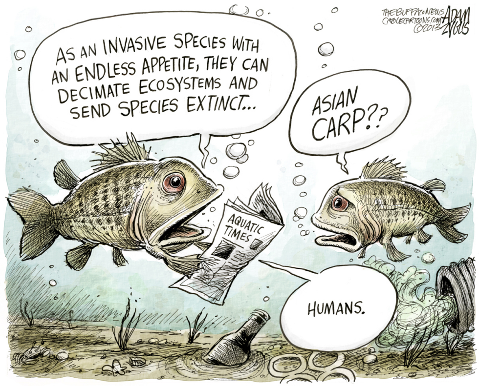  FRESH WATER INVASIVE SPECIES by Adam Zyglis