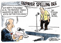 TAXPAYER SPELLING BEE by Jeff Koterba