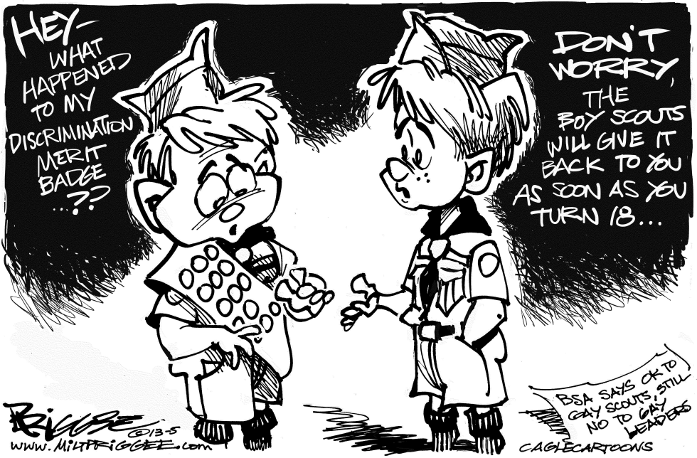  BOY SCOUTS by Milt Priggee