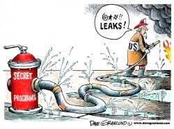 LEAKING US SECRETS by Dave Granlund