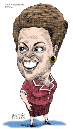 DILMA ROUSSEFF BRASIL by Arcadio Esquivel