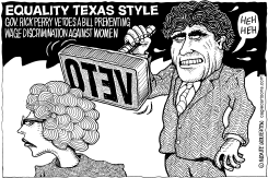 ROCK PERRY VETOES WOMEN by Wolverton