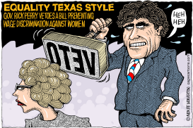 RICK PERRY VETOES WOMEN by Wolverton