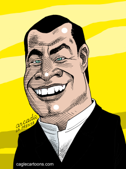 RAFAEL CORREA ECUADOR  by Arcadio Esquivel