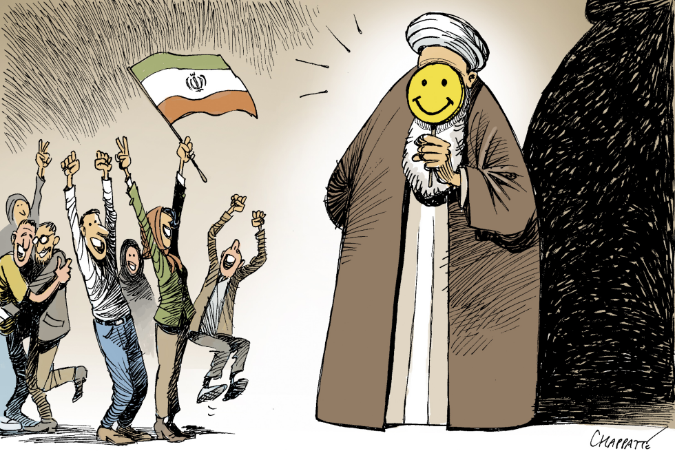  A MODERATE MULLAH IN IRAN  by Patrick Chappatte