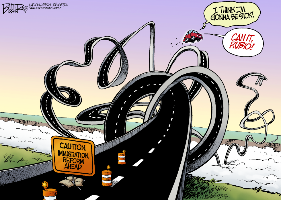  IMMIGRATION ROAD by Nate Beeler