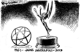 GANDOLFINI OBIT by Milt Priggee