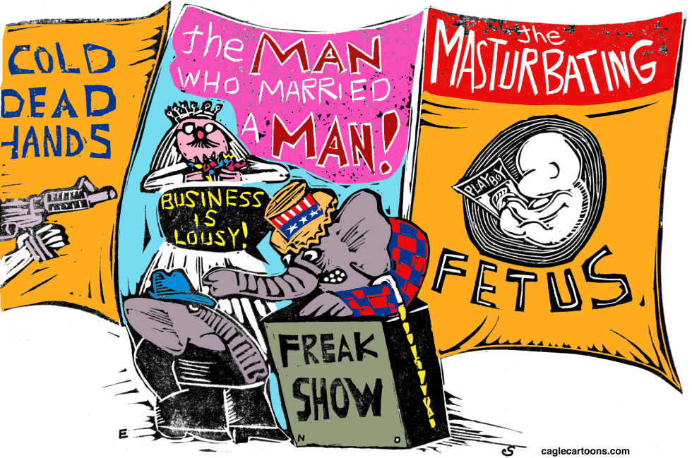  GOP FREAK SHOW by Randall Enos