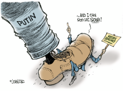 SEEING PUTINS SOLE   by John Cole