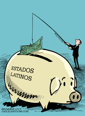 LOS POLíTICOS Y LOS RECURSOS DEL ESTADO by Arcadio Esquivel