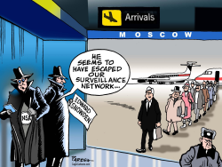 SNOWDEN ESCAPES by Paresh Nath