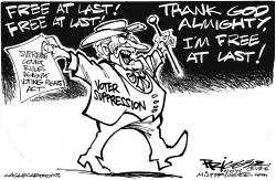 VOTING RIGHTS by Milt Priggee