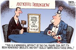 VOTING RIGHTS ACT by Rick McKee