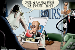 OBAMA VS PUTIN by Sean Delonas