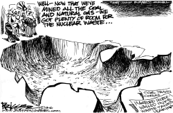 NUKE WASTE STORAGE by Milt Priggee