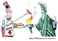 JULY 4TH COOKOUT by Dave Granlund