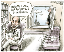 FED CHIEF BERNANKE by Adam Zyglis