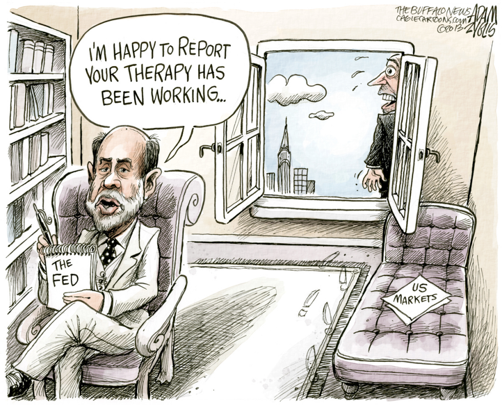  FED CHIEF BERNANKE by Adam Zyglis