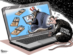 SNOWDEN & UNCLE SAM by Paresh Nath