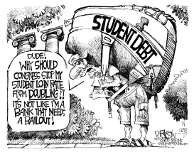 STUDENT LOAN RATE DOUBLING by John Darkow