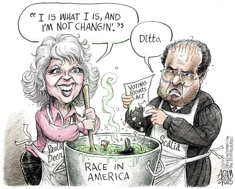  DEEN AND SCALIA by Adam Zyglis