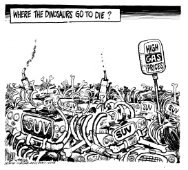 GAS PRICE GRAVEYARD by Mike Lane