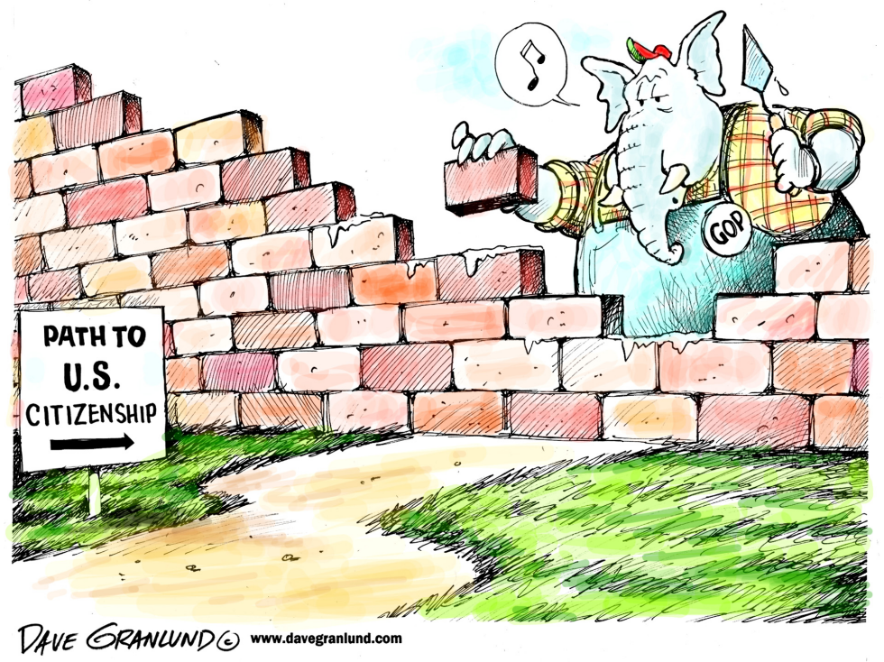  PATH TO CITIZENSHIP & GOP by Dave Granlund