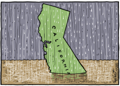 SOAKED CALIFORNIA by Bob Englehart