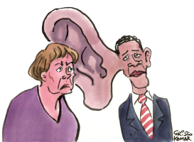 MERKEL&OBAMA by Christo Komarnitski